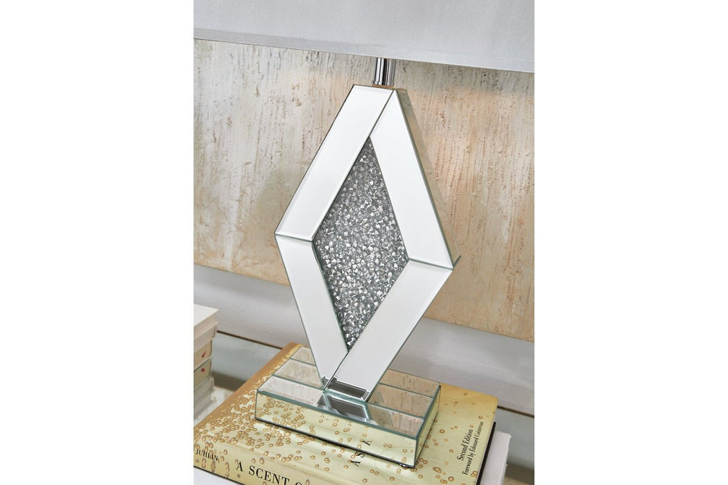 Prunella Silver Finish Table Lamp - L429034 - Gate Furniture