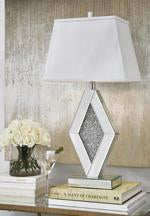 Prunella Silver Finish Table Lamp - L429034 - Gate Furniture