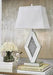 Prunella Silver Finish Table Lamp - L429034 - Gate Furniture