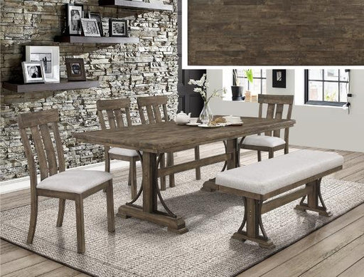 Quincy Grayish Brown Bench - 2131-BENCH - Gate Furniture