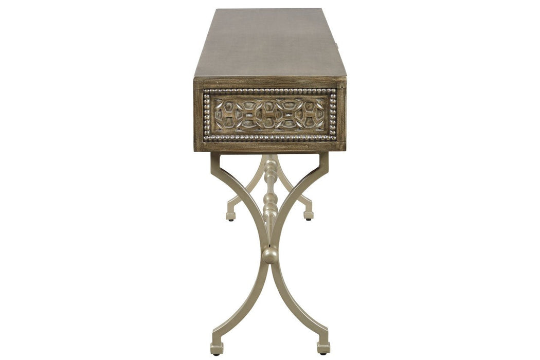 Quinnland Antique Black Sofa/Console Table - A4000077 - Gate Furniture