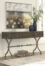 Quinnland Antique Black Sofa/Console Table - A4000077 - Gate Furniture