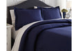 Raleda Navy 3-Piece King Coverlet Set - Q497003K - Gate Furniture