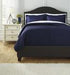 Raleda Navy 3-Piece King Coverlet Set - Q497003K - Gate Furniture