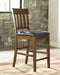 Ralene Medium Brown Counter Height Bar Stool (Set of 2) - D594-124 - Gate Furniture