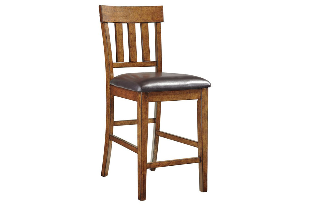 Ralene Medium Brown Counter Height Bar Stool (Set of 2) - D594-124 - Gate Furniture