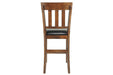 Ralene Medium Brown Counter Height Bar Stool (Set of 2) - D594-124 - Gate Furniture