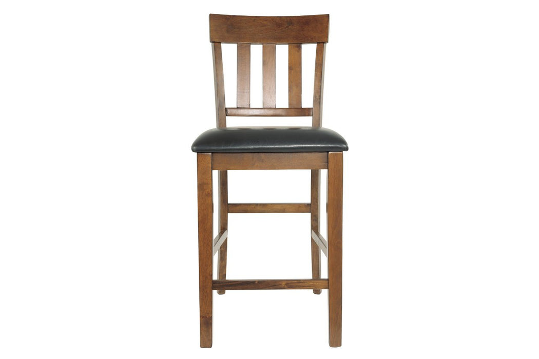Ralene Medium Brown Counter Height Bar Stool (Set of 2) - D594-124 - Gate Furniture