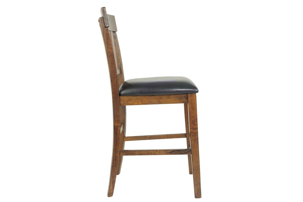 Ralene Medium Brown Counter Height Bar Stool (Set of 2) - D594-124 - Gate Furniture