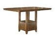 Ralene Medium Brown Counter Height Dining Extension Table - D594-42 - Gate Furniture