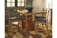 Ralene Medium Brown Counter Height Dining Extension Table - D594-42 - Gate Furniture