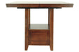Ralene Medium Brown Counter Height Dining Extension Table - D594-42 - Gate Furniture