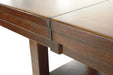 Ralene Medium Brown Counter Height Dining Extension Table - D594-42 - Gate Furniture