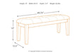 Ralene Medium Brown Dining Bench - D594-00 - Gate Furniture