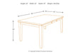 Ralene Medium Brown Dining Extension Table - D594-35 - Gate Furniture