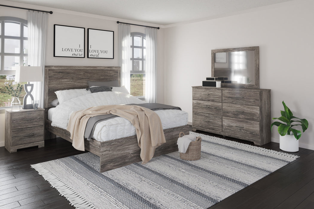 Ralinksi Gray  Queen Panel Bed - Gate Furniture