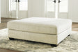 Rawcliffe Parchment Oversized Accent Ottoman - 1960408