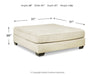 Rawcliffe Parchment Oversized Accent Ottoman - 1960408