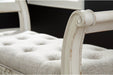 Realyn Antique White Accent Bench - A3000157 - Gate Furniture