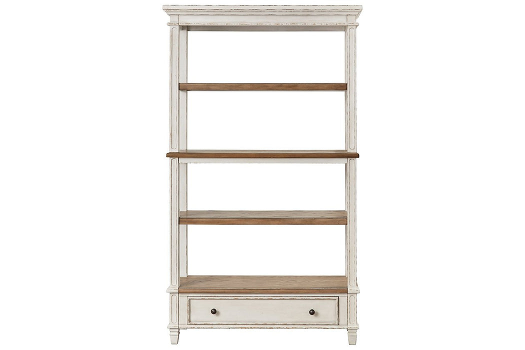 Realyn Brown/White 75" Bookcase - H743-70 - Gate Furniture