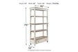 Realyn Brown/White 75" Bookcase - H743-70 - Gate Furniture