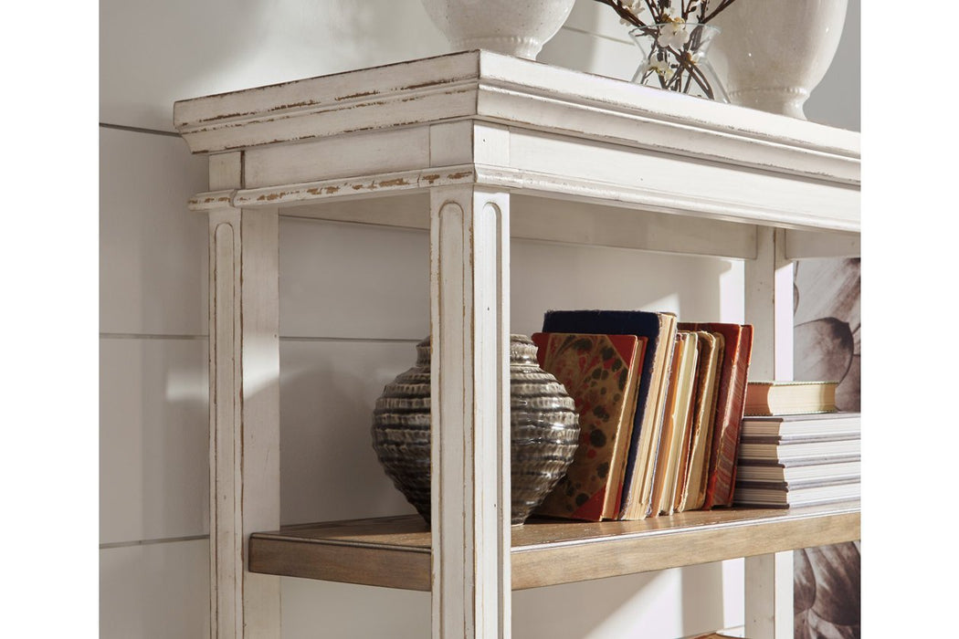 Realyn Brown/White 75" Bookcase - H743-70 - Gate Furniture