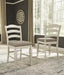 Realyn Chipped White Counter Height Bar Stool (Set of 2) - D743-124 - Gate Furniture