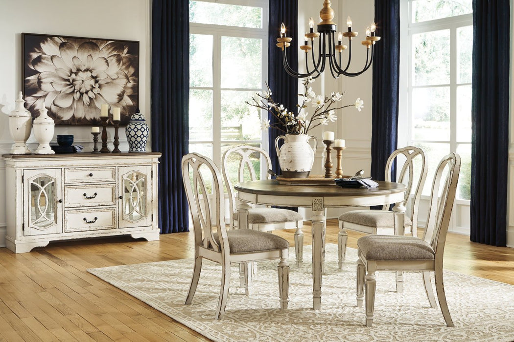 Realyn Chipped White Dining Chair (Set of 2) - D743-02 - Gate Furniture