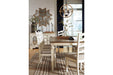 Realyn Chipped White Dining Extension Table - D743-45 - Gate Furniture