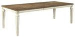 Realyn Chipped White Dining Extension Table - D743-45 - Gate Furniture