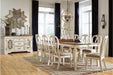 Realyn Chipped White Dining Extension Table - D743-45 - Gate Furniture