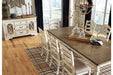 Realyn Chipped White Dining Extension Table - D743-45 - Gate Furniture
