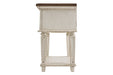 Realyn Chipped White Nightstand - B743-91 - Gate Furniture