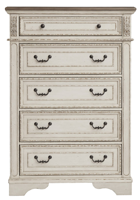 Realyn Chipped White Panel Bedroom Set - Gate Furniture