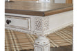 Realyn White/Brown 60" Home Office Desk - H743-34 - Gate Furniture