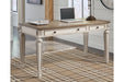Realyn White/Brown 60" Home Office Desk - H743-34 - Gate Furniture