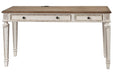 Realyn White/Brown 60" Home Office Desk - H743-34 - Gate Furniture