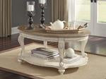 Realyn White/Brown Coffee Table - T743-0 - Gate Furniture