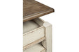 Realyn White/Brown Coffee Table with Lift Top - T523-9 - Gate Furniture
