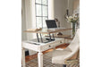 Realyn White/Brown Home Office Lift Top Desk - H743-134 - Gate Furniture