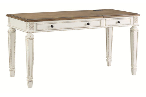 Realyn White/Brown Home Office Lift Top Desk - H743-134 - Gate Furniture