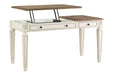Realyn White/Brown Home Office Lift Top Desk - H743-134 - Gate Furniture