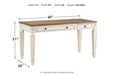 Realyn White/Brown Home Office Lift Top Desk - H743-134 - Gate Furniture