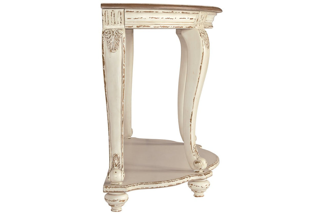 Realyn White/Brown Sofa Table - T743-4 - Gate Furniture