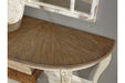Realyn White/Brown Sofa Table - T743-4 - Gate Furniture