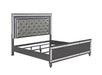 Refino Gray LED Queen Panel Bed - Gate Furniture