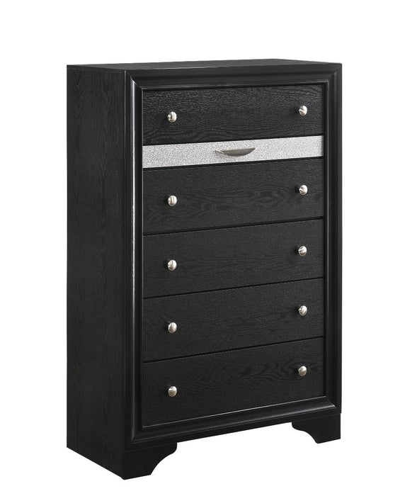 Regata Black Storage Platform Bedroom Set - Gate Furniture