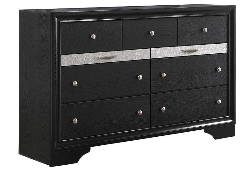 Regata Black Storage Platform Bedroom Set - Gate Furniture