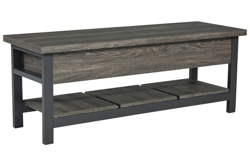 Rhyson Brown Storage Bench - A3000313 - Gate Furniture