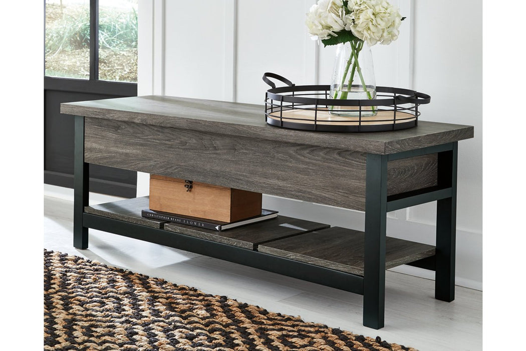 Rhyson Brown Storage Bench - A3000313 - Gate Furniture